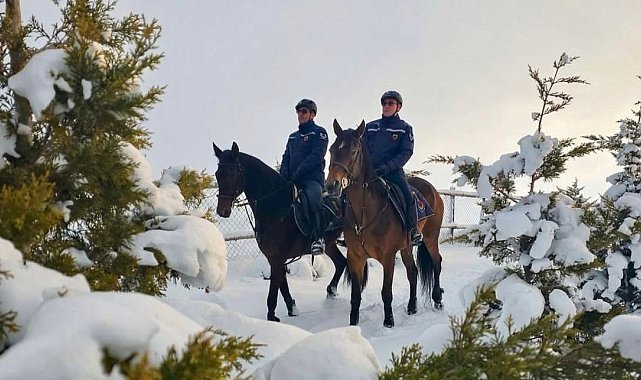 Atlı jandarma birlikleri, kaçak avcılara karşı devriye faaliyeti gerçekleştirdi
