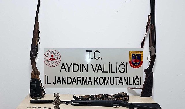 Aydın'ın iki ilçesinde 'Anadolu Mirası' operasyonu; Çok sayıda tarihi eser ele geçirildi