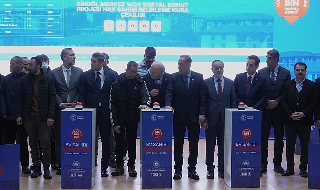 Bingöl'de Yüzyılın Konut Projesi için kuralar çekildi