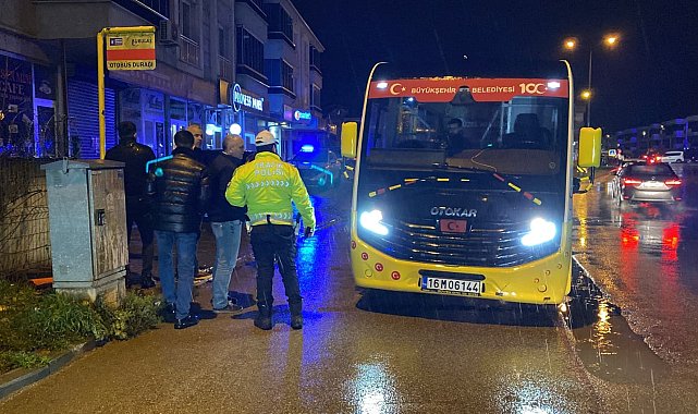 Bursa'da minibüsünün çarptığı anne ile kızı yaralandı
