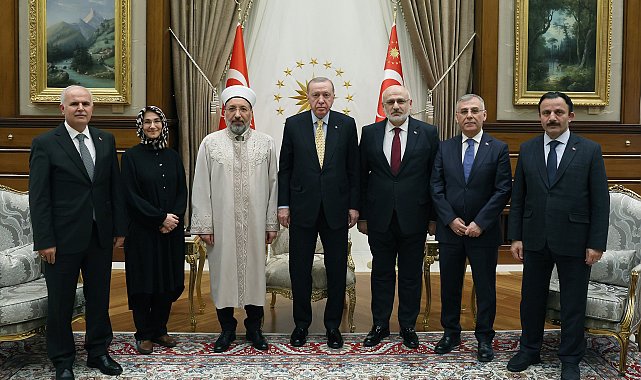 Cumhurbaşkanı Erdoğan, Diyanet İşleri Başkanı Arpaguş'u kabul etti