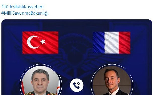 Genelkurmay Başkanı Orgeneral Bayraktaroğlu, Fransız mevkidaşı Mandon ile görüştü