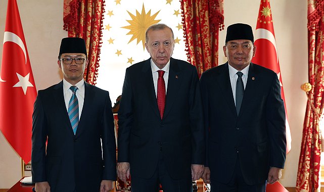 İstanbul - Cumhurbaşkanı Erdoğan, Endonezya Dışişleri ve Savunma Bakanlarını kabul etti