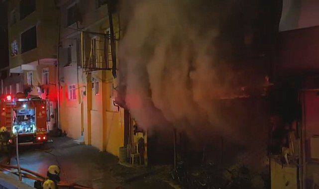 İstanbul - Sarıyer'de iş yerinde yangın -1