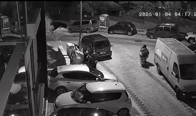 İstanbul - Üsküdar'da 53 bin lira değerindeki motosiklet parçası hırsızlığı kamerada