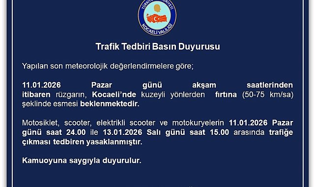Kocaeli'de taşımalı eğitimde 1 gün, çatısı uçan 5 okulda ise 4 gün tatil edildi