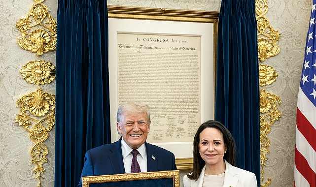 Trump, Venezuelalı muhalif lider Machado ile görüştü