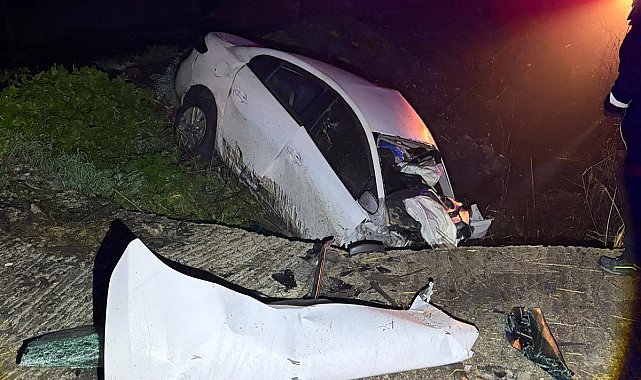 Edirne'de otomobil, şarampole devrildi: 2 ölü