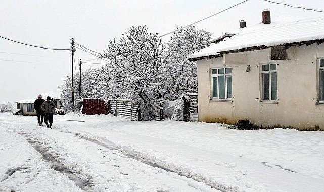 Tekirdağ'ın yüksek kesimleri beyaza büründü