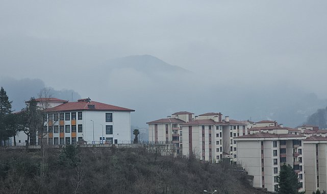 Zonguldak'ta yüksek kesimlerde sis etkili oldu