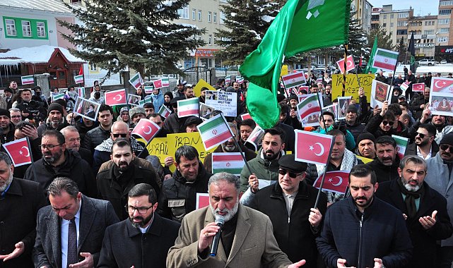 ABD ve İsrail, Kars'ta protesto edildi