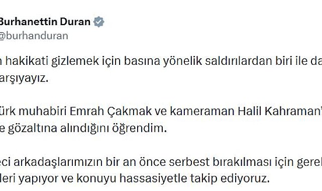 İsrail'de CNN Türk ekibine gözaltı