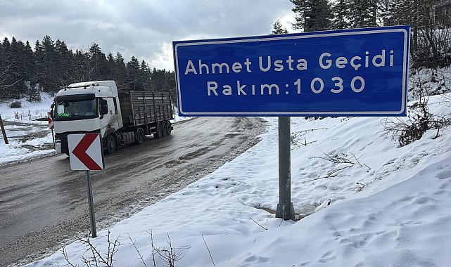 Karabük'ün yüksek kesimlerine kar yağdı
