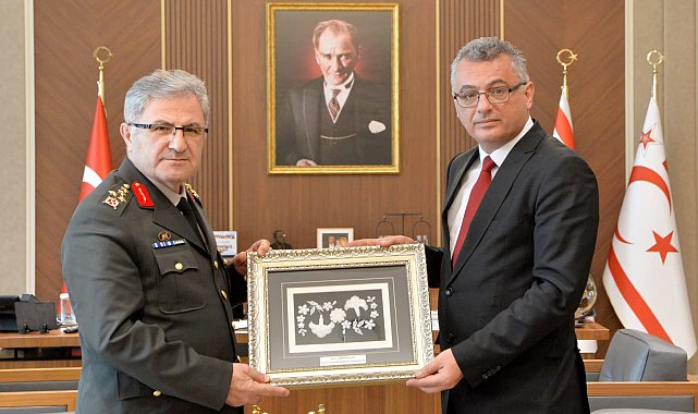 KKTC Cumhurbaşkanı Erhürman, Kara Kuvvetleri Komutanı Orgeneral Tokel'i kabul etti