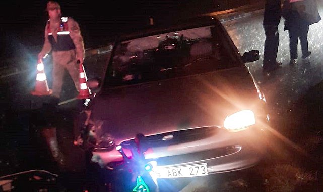 Otomobilin çarptığı motosikletin sürücüsü öldü