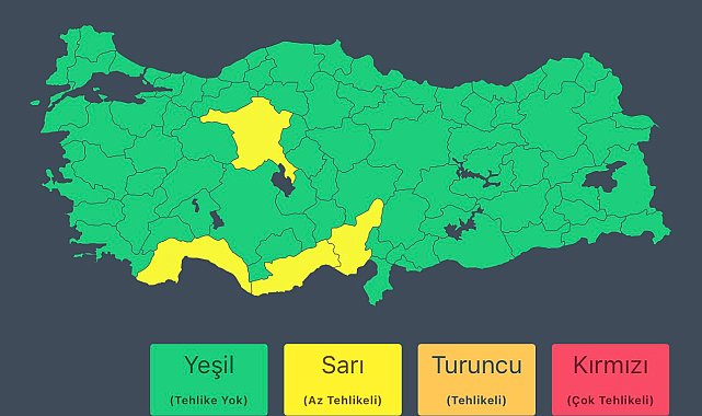 Akdeniz Bölgesi ve Ankara çevreleri için sağanak uyarısı