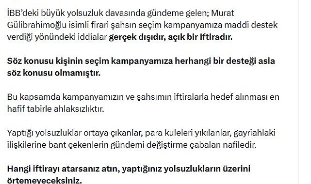 Bakan Kurum'dan Murat Gülibrahimoğlu açıklaması