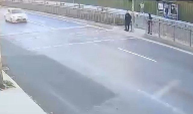 Küçükçekmece'de mühendisin ölümüne neden olan kazanın görüntüleri ortaya çıktı