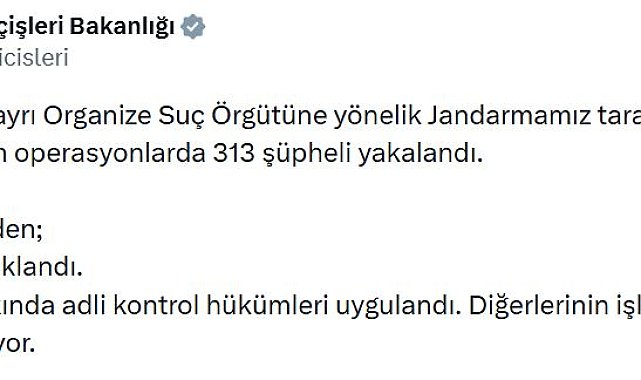 24 ilde 32 organize suç örgütüne operasyon: 197 tutuklama