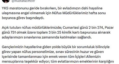 3 bin 25 kişi, YKS'ye yetişebilmek için sınav günü kimlik başvurusu yaptı