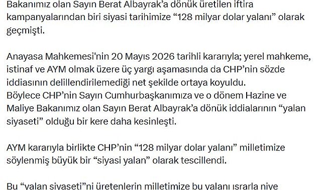 AK Parti'li Çelik: CHP'nin yalan siyaseti bir kere daha çöktü