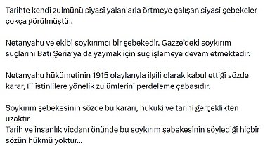 AK Parti'li Çelik: Netanyahu ve ekibi soykırımcı bir şebekedir