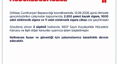 Ankara'da 2 bin 500 paket kaçak sigara ele geçirildi: 3 gözaltı