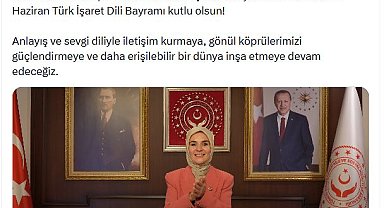 Bakan Göktaş'tan 'Türk İşaret Dili Bayramı' mesajı