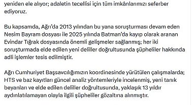 Bakan Gürlek: 2 kayıp dosyasında yeni deliller bulundu ve adli işlem yapıldı