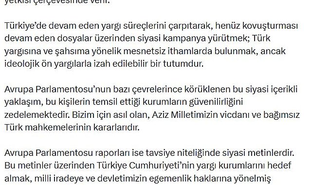 Bakan Gürlek: Türkiye'nin yargısını hedef almak beyhude bir çabadır