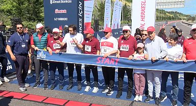 Bakan Uraloğlu ve Bakan Bak Yavuz Sultan Selim Köprüsü'nde düzenlenen 'One Run' koşusuna katıldı