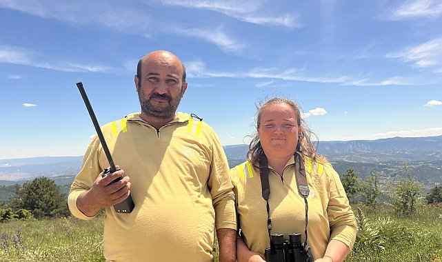 Benlice çifti, Ankara'nın ormanlarını izliyor