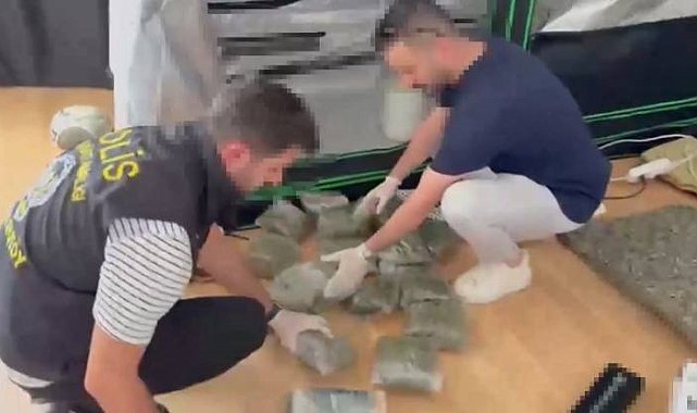 Beylikdüzü'nde sera kurulan evde 4 kilo uyuşturucu ele geçirildi