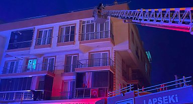 Bodrum katında çıkan yangında 6 kişi dumandan etkilendi