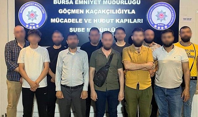 Bursa'da 'göçmen kaçakçılığı'na 2 gözaltı