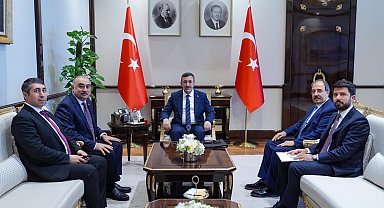 Cevdet Yılmaz, Azerbaycan'ın Ankara Büyükelçis Memmedov'u kabul etti