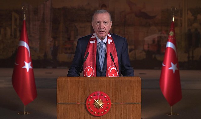 Cumhurbaşkanı Erdoğan, A Milli Futbol Takımı için video mesaj yayınladı