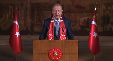 Cumhurbaşkanı Erdoğan, A Milli Futbol Takımı için video mesaj yayınladı