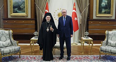 Cumhurbaşkanı Erdoğan, Fener Rum Patriği ile görüştü