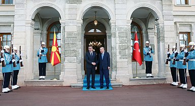 Cumhurbaşkanı Erdoğan, Kuzey Makedonya Başbakanı Hristijan Mickoski'yi kabul