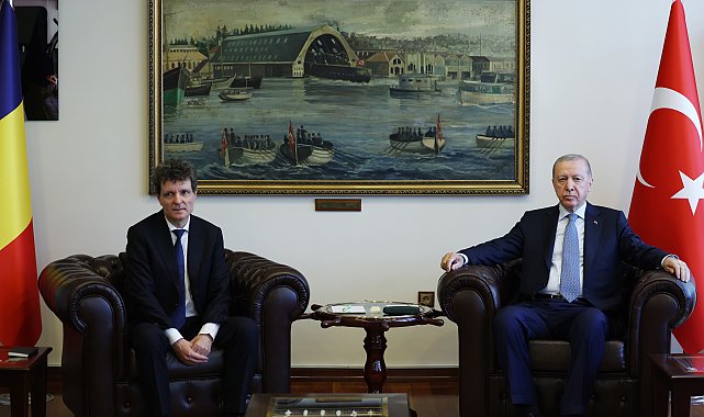 Cumhurbaşkanı Erdoğan, Romanya Cumhurbaşkanı Nicuşor Daniel Dan ile görüştü