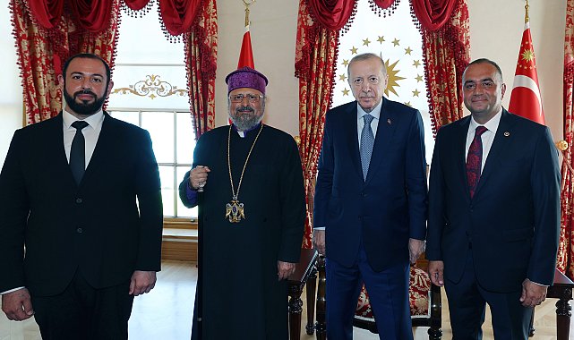 Cumhurbaşkanı Erdoğan, Sevan Sıvacıoğlu ve Patrik Maşalyan'ı kabul etti