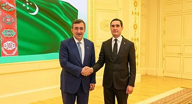 Cumhurbaşkanı Yardımcısı Yılmaz, Türkmenistan Devlet Başkanı Berdimuhamedov ile görüştü
