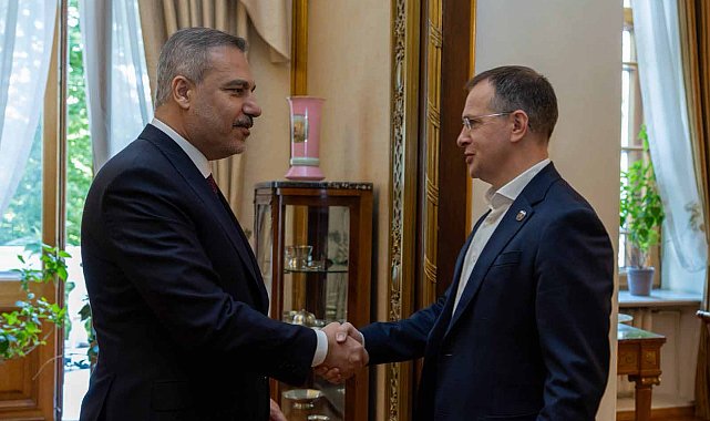 Dışişleri Bakanı Fidan, Putin'in danışmanları Medinskiy ve Levitin'i kabul etti