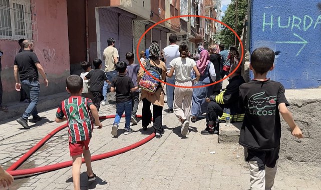 Diyarbakır'da yangın sonrası komşular arasında arbede