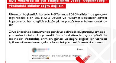 DMM: Sokağa çıkma yasağı iddiaları doğru değildir