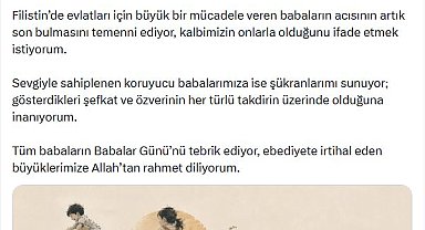 Emine Erdoğan'dan 'Babalar Günü' mesajı