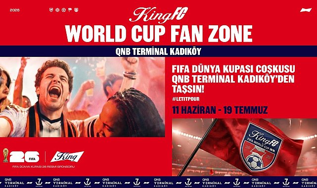 FIFA Dünya Kupası heyecanı QNB Terminal Kadıköy Platform'da yaşanacak