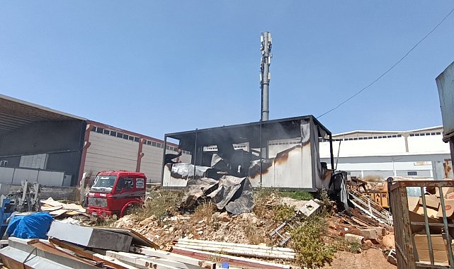 Gaziantep'te metal işletme atölyesinde yangın