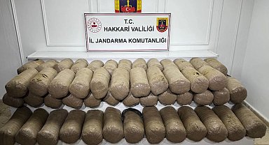 Hakkari'de 503 kilo esrar ele geçirildi
